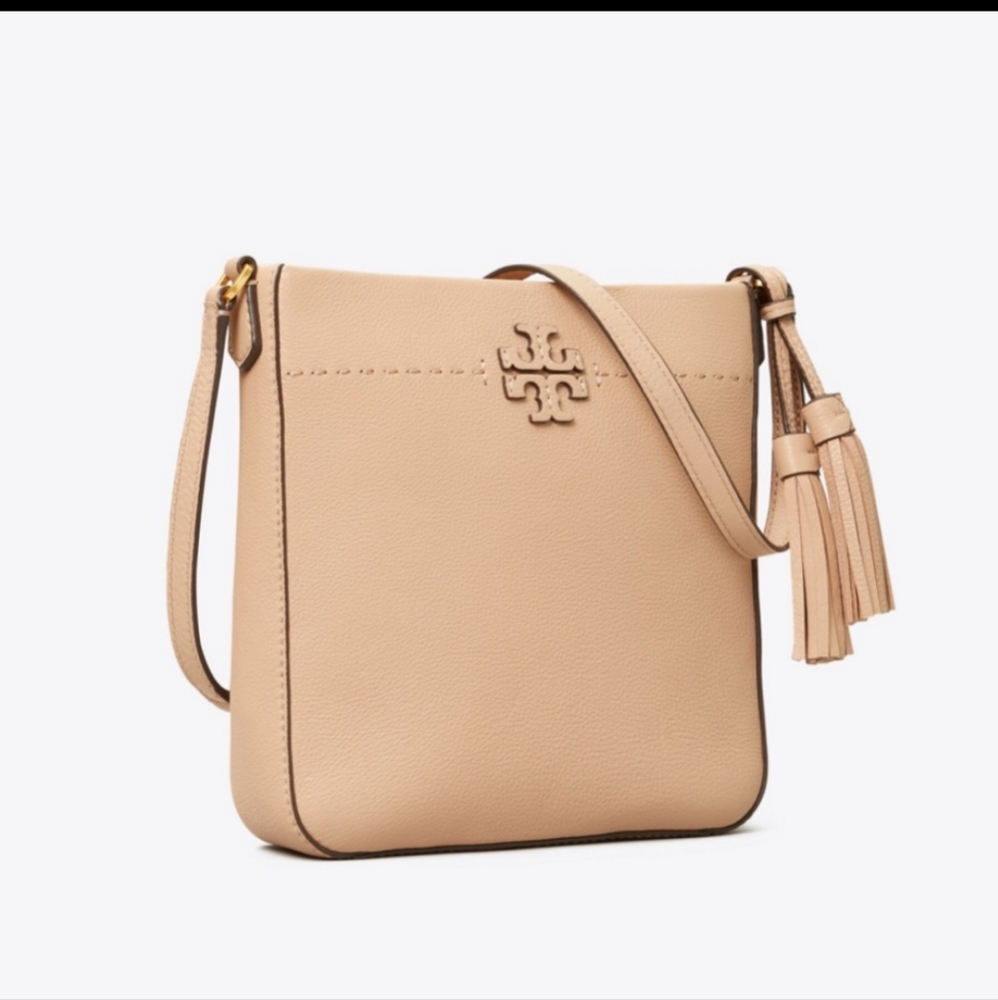 NWT Tory Burch McGraw Swingpack Crossbody in Devon Sand-$378